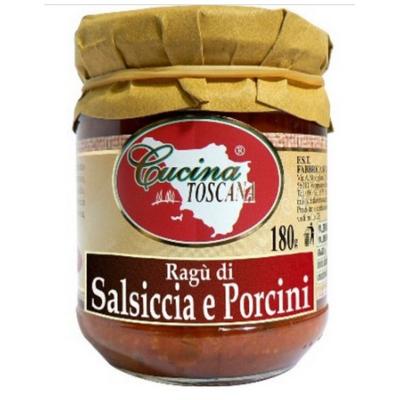 Sauce de saucisses et cèpes sans gluten Cucina Toscana - 180 gr 100% ragù Italien